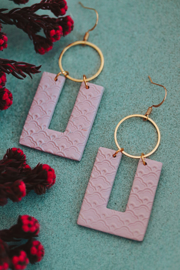 Ann Scott & Co Blush Polymer Clay Drop Earring