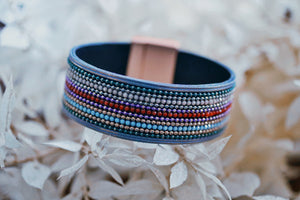 Multicolored Beaded Magnetic Bracelet