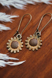 Rustic Sunflower Earrings