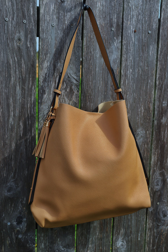 Tassle Handbag Caramel